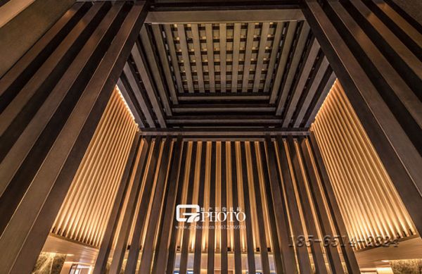 北京梵悅108-木紋鋁單板吊頂、包邊